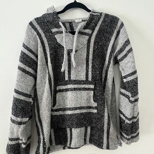 Black and gray Baja hoodie